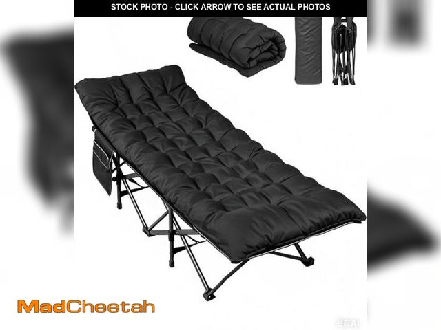 Lot 74-12480301 - Gvdv Folding Camping Cot With 2 Sided Comfort Mattress Double Layer Oxford Fabric Folding Bed Portab...
