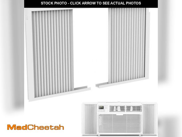 Lot 74-12196784 - Mxclimate Window Air Conditioner Side Panels with Frame,Window AC Accordion Filler Curtain Kit,Adjus...