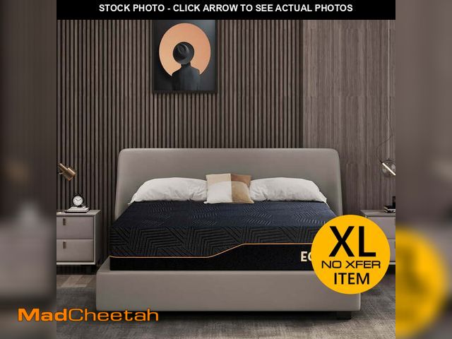 Lot 74-13777893 - MLILY Ego Black King Size Mattress, 14 inch Cooling Gel Memory Foam Mattress in a Box, Firm - UNUSED