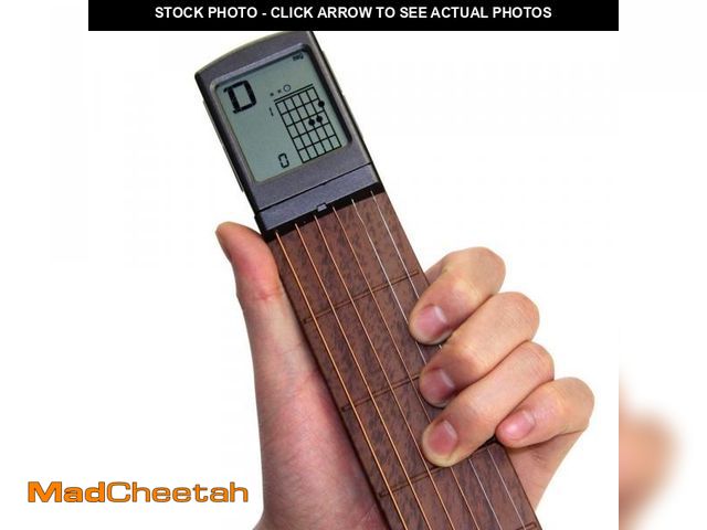 Lot 74-12441047 - Pocket Guitar Chord Practice Tool, Portable Guitar Neck for Trainer Beginner w/a Rotatable Chords Ch...