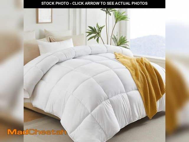 Lot 74-12438330 - L LOVSOUL Down Alternative Queen Comforter Duvet Insert,All Season Duvet Insert with Corner Tabs,Whi...