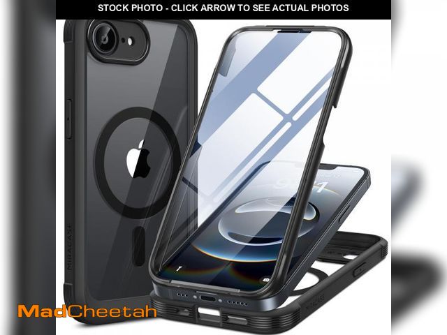 Lot 74-12118157 - Miracase Magnetic for iPhone 16e Case Full-Body Phone with Built-in Glass Screen Protector, [Compati...