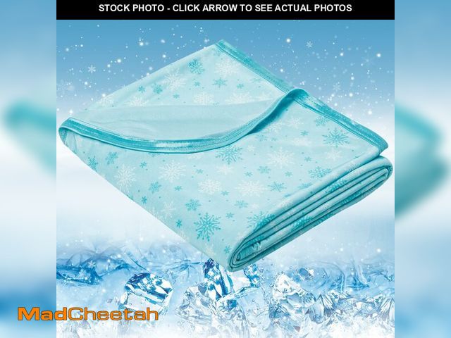 Lot 74-14337869 - OIGAE Cooling Blanket Queen Size 90"x90" for Hot Sleepers &amp; Night Sweats Ã¢â¬â Instant Cool T...