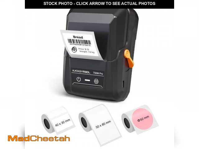 Lot 74-12442874 - SUPVAN T50M Pro Bluetooth Label Maker Machine with 3 Tapes, Wide Waterproof Label, Versatile App wit...