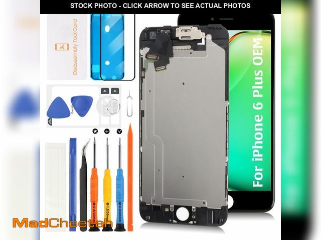 Lot 74-14270762 - Olivechard Original for iPhone 6 Plus LCD Screen Replacement 5.5" White Display Assembly with Front ...