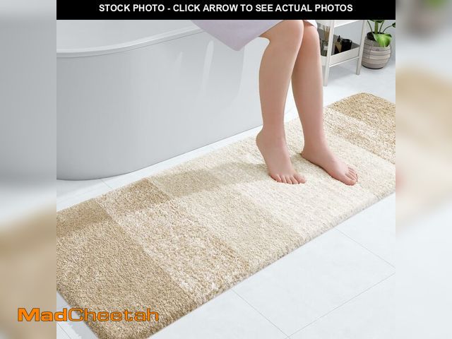Lot 74-14212010 - OLANLY Bathroom Runner Rugs Mat 59x20, Extra Soft Absorbent Microfiber Bath Rugs, Rubber Backing, Qu...