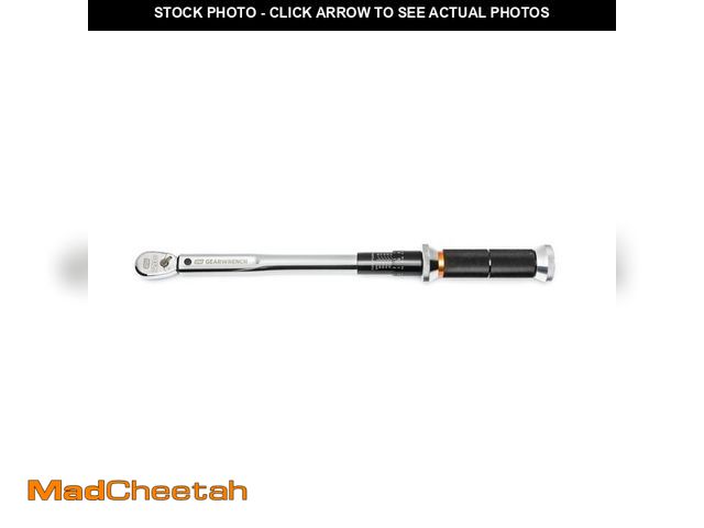 Lot 74-12804165 - GEARWRENCH 3/8 in. Drive 120XP 10 ft. to 100 ft./lbs. Micrometer Torque Wrench - UNUSED