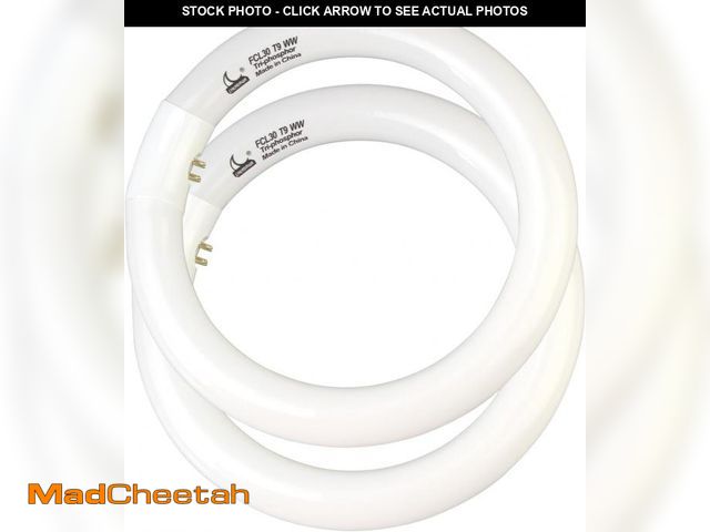 Lot 74-11905705 - CHKADAWA FCL30/30K Circular Fluorescent Light Bulbs T9 9 inch 30 Watts, Round FCL30EX-L 27K Circline...