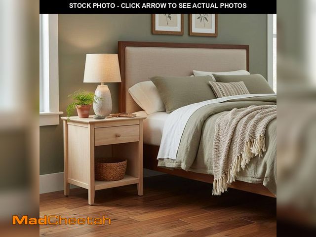 Lot 74-14344139 - Brooklyn 1-Drawer Unfinished Wood Nightstand - UNUSED