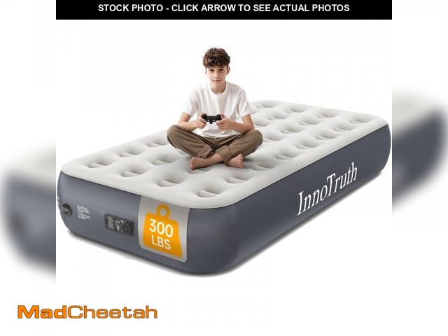 Lot 74-12049941 - InnoTruth Twin Camping Air Mattress with Built-in Pump, Durable Inflatable Mattress for Home &amp; G...