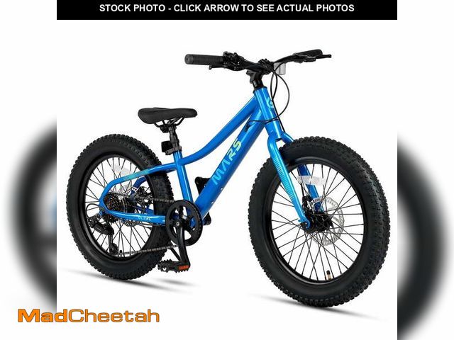 Lot 74-12802845 - Glerc Mars Kids Mountain Bike, 24 Inch Fat Tire Bike for Teen Ages 8-14 Year Old, Bicycle with 2.8-I...