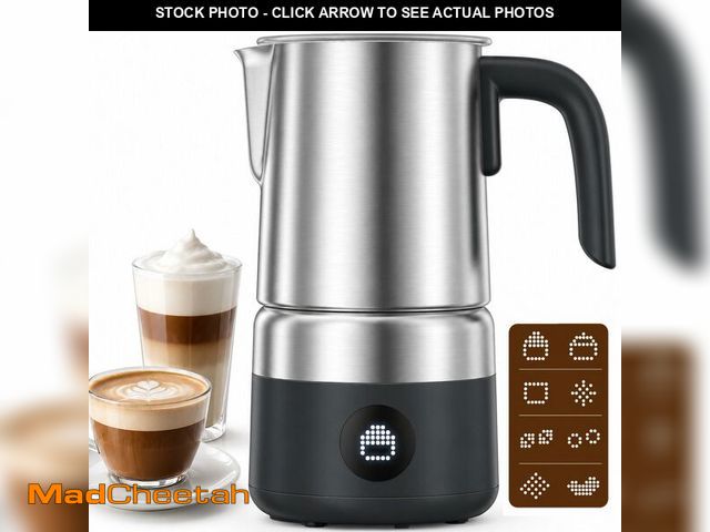 Lot 74-14294404 - AMZCHEF Electric Milk Frother and Steamer, 600W Hot and Cold Foam Maker, 8 Modes, One-Button Control...