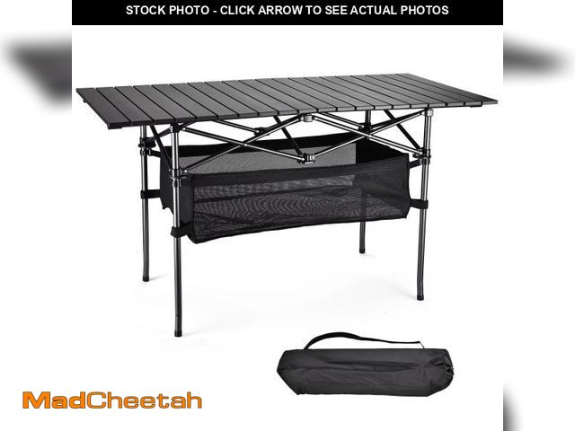 Lot 74-12490235 - WEIDIORME Aluminum Folding Camping Table with Carrying Bag - UNUSED