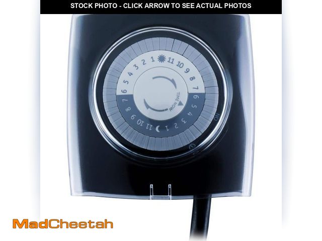 Lot 74-13799154 - Defiant 15 Amp 24-Hour Outdoor Plug-In Extreme Weather Mechanical Timer, Black - UNUSED