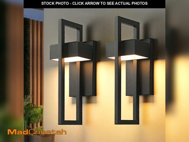 Lot 74-13963357 - Modern Outdoor Wall Lights 3000K Integrated LED Outdoor Wall Sconces Lighting, Contemporary Exterior...