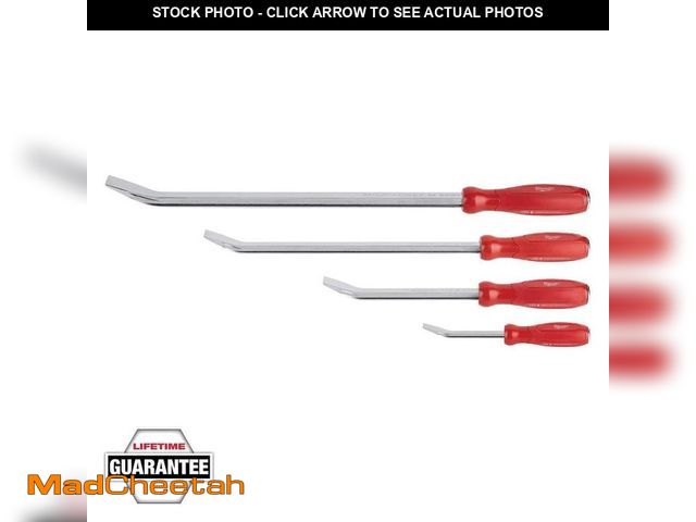 Lot 74-13047434 - Milwaukee Pry Bar Set (4-Piece) - UNUSED