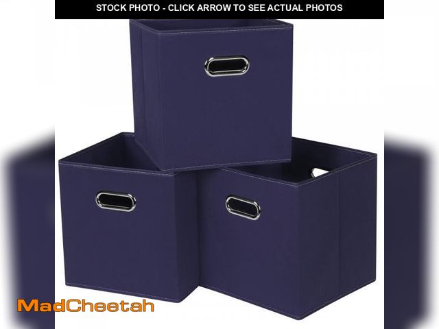 Lot 74-12315659 - Yunkeeper Fabric Cubby Storage BinsÃ¯Â¼Å13x13x13 Inches Ã¯Â¼ÅCube Organizer Bins Foldable Storage ...