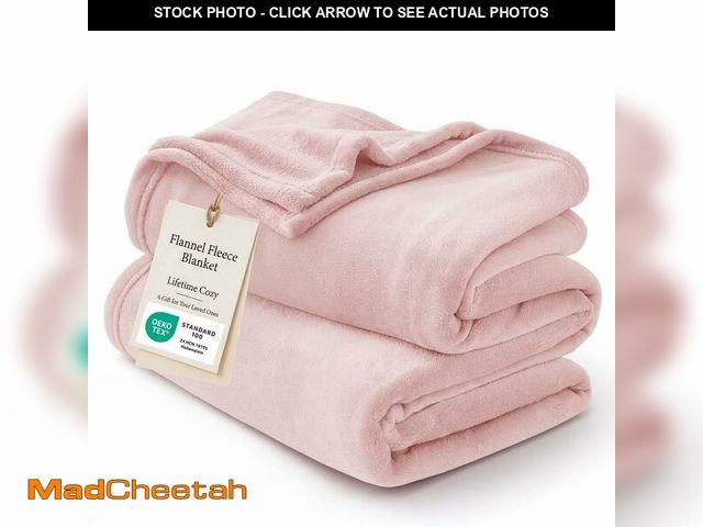 Lot 74-14206622 - Bedsure GentleSoft Fleece Bed Blankets Full Size Pink - Soft Lightweight Plush Fuzzy Cozy Luxury Bla...