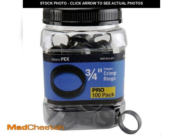 Lot 74-13779015 - Apollo 3/4 in. Copper Crimp Ring Pro Pack - UNUSED