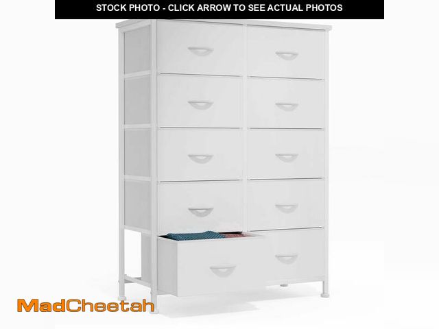 Lot 74-14588084 - CONCETTA 10-Drawer Fabric Dresser Storage Chest for Bedroom, Closet, Entryway, Storage Furniture for...