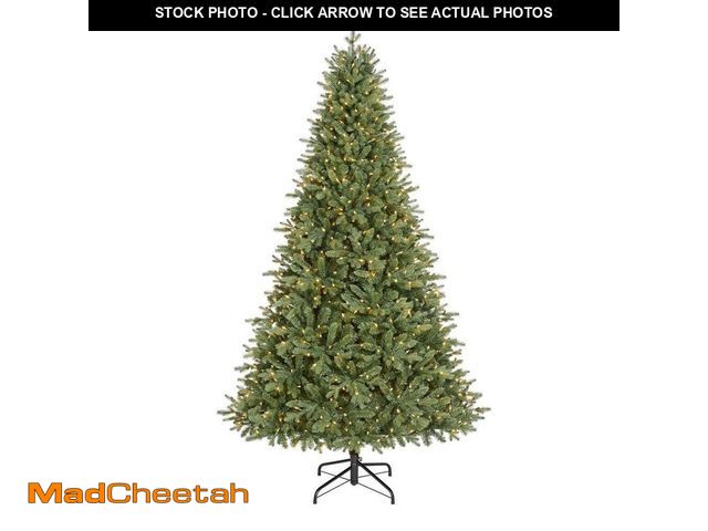 Lot 74-12774972 - Home Accents Holiday 7.5 ft. Nostalgic Noble Fir LED Pre-Lit Christmas Tree T18 - UNUSED
