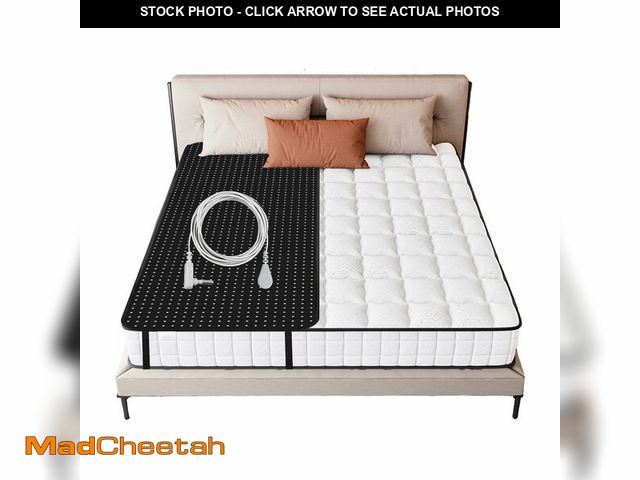 Lot 74-13543616 - Grounding Mat, Grounding Mat for Bed with Grounding Cord, Soft PU Leather Grounding Sleep Mat, Groun...