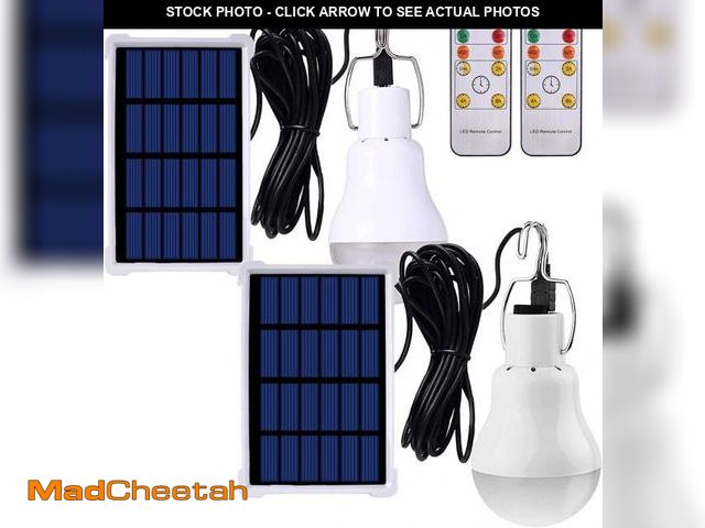 Lot 74-12048313 - Chicken Coop Light with Timer, Dusk to Dawn Rechargeable Solar Light Bulbs for Indoor Home, Outdoor ...