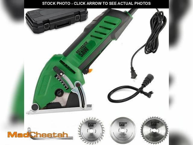 Lot 74-14062926 - Official ROTORAZER Compact Circular Saw Set for DIY Projects - Cut Drywall, Tile, Grout, Metal, Pipe...