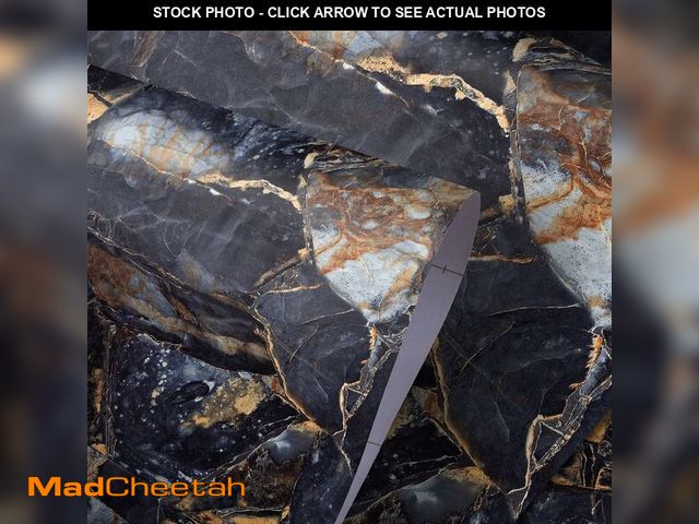Lot 74-14601354 - Ekmxmax Black Marble Contact Paper Peel Stick Wallpaper Dark Blue Granite 24"x393" Textured Waterpro...