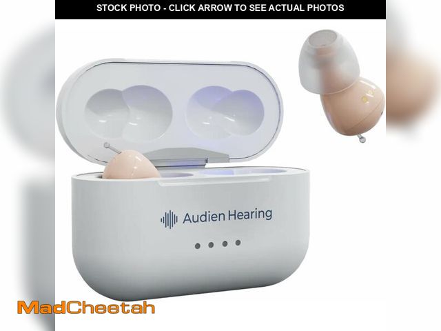 Lot 74-10679306 - Audien ATOM PRO 2 Wireless Rechargeable OTC Hearing Aid, Premium Comfort Design and Nearly Invisible...