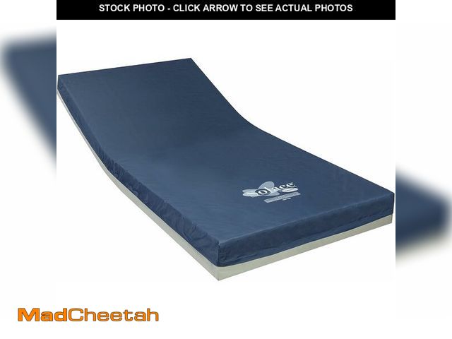 Lot 74-13331488 - Invacare Hospital Bed Mattress, Solace Prevention Mattresses, Dual-Layer Foam with Zoned Pressure Re...