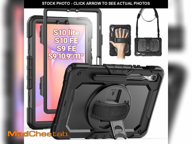 Lot 74-14302021 - SEYMAC Case for Samsung Galaxy Tab S10 Lite/ S10 FE/ S9 FE/ S9 5G (10.9''/11''), Heavy Duty Shockpro...