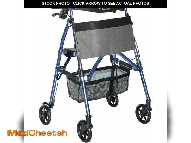Lot 74-13011463 - Stander Wonder Rollator Plus, Lightweight Folding Mobility Rolling-Walker, EZ Fold-N-Go-Rollator for...