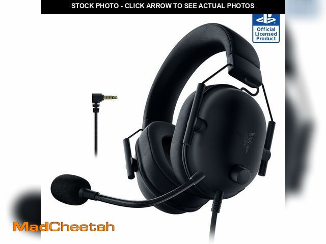 Lot 74-13629352 - Razer BlackShark V2 X PlayStation Gaming Headset: 50mm Drivers - Cardioid Mic - Lightweight - Comfor...