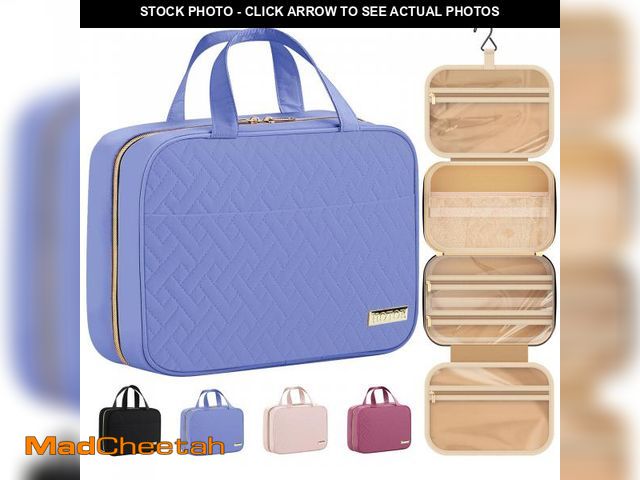 Lot 74-12437327 - HOTOR Travel Toiletry Bag w/Hanging Hook - Spacious Toiletry Bag Essentials for Women &amp; Men, Mak...