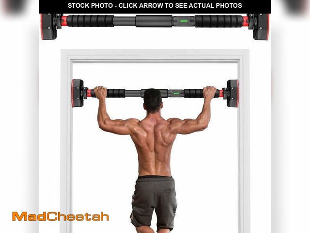 Lot 74-12780494 - stusgo Pull up Bar for Doorway, Home Indoor Chin up Bar with No Screws, No Punching Adjustable Width...
