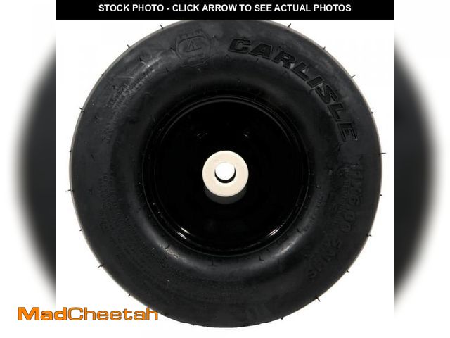 Lot 74-12531225 - Cub Cadet Original Equipment 11 in. RZT Front Wheel Assembly with Smooth Tread and Black Rim OEM# 63...