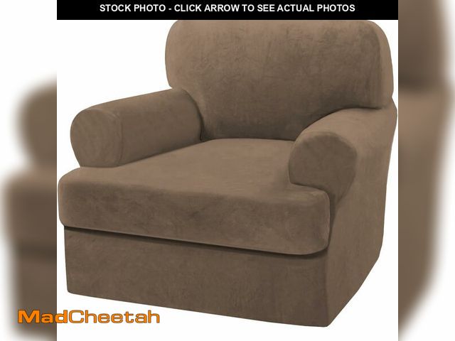 Lot 74-13543678 - H.VERSAILTEX Sofa Cover 2 Piece T Cushion Armchair Slipcovers Thick Velvet Couch Cover Stretch T Cus...