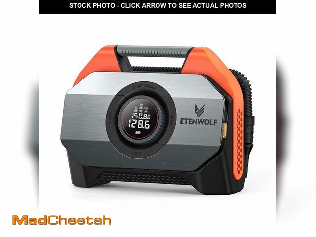 Lot 74-12602556 - ETENWOLF VORTEX S6 Tire Inflator Portable Air Compressor for Heavy-duty Vehicle, Cordless Air Pump f...