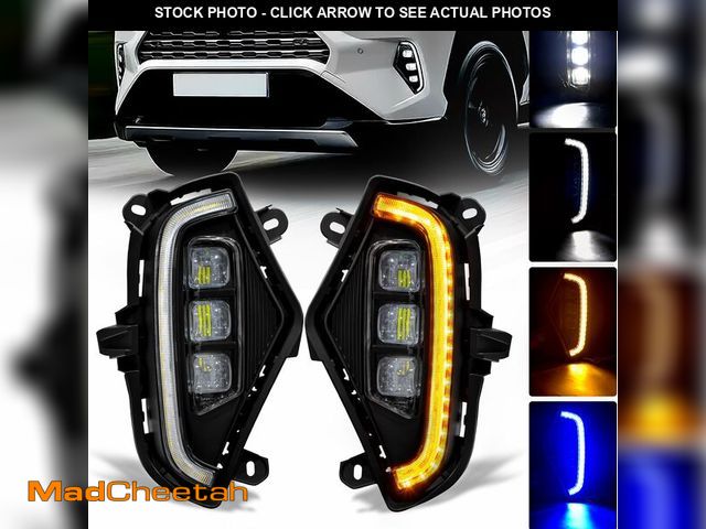 Lot 74-14212006 - OKSIWA LED Fog Lights with 3 Colors DRL for Toyota Rav4 2019-2025, White LED Daytime Running light, ...