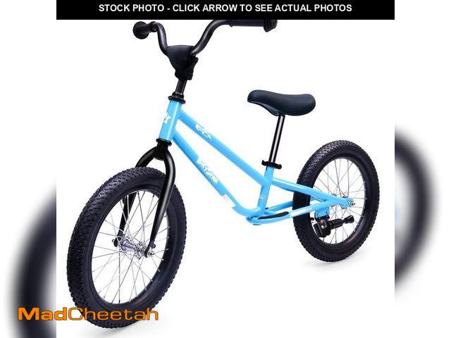 Lot 74-12336131 - bicystar 16 Inch Kids Balance Bike for 5-8 Year Old, BMX Kids Bike with No Pedals, Air Rubber Tires,...
