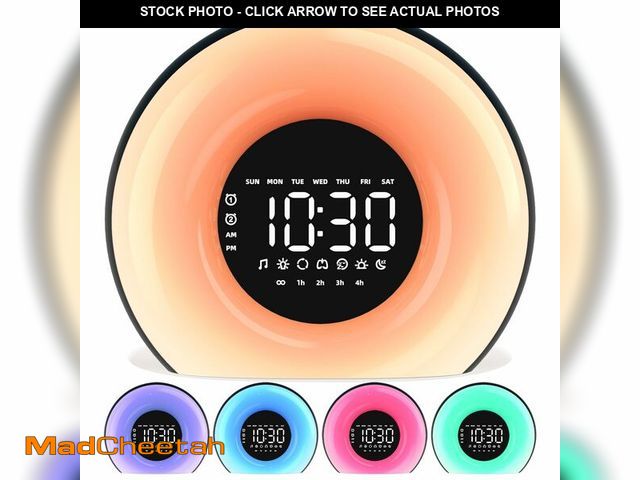 Lot 74-14212081 - OrangeLight Wake Up Light Sunrise Alarm Clock with Sunrise Sunset Simulation 23 Nature Sleep Sounds ...