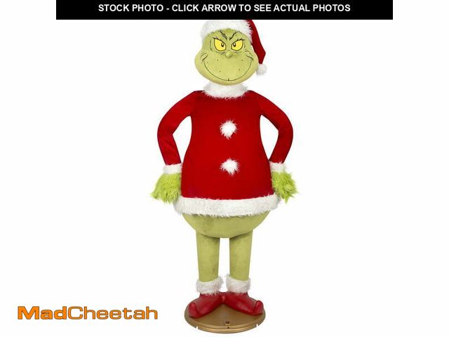 Lot 74-12746420 - 6 foot tall Life Sized Animated Dancing the Grinch Christmas DÃcor - UNUSED