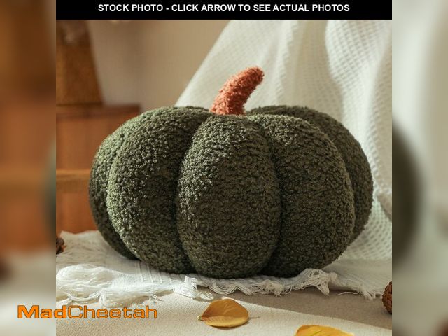Lot 74-12707789 - YRXRUS Pumpkin Pillows, Halloween Pumpkin Throw Pillows, Green Shaped Pillow for Fall Room Decor Gif...