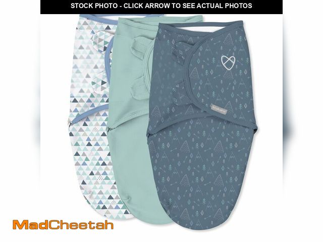 Lot 74-12607943 - SwaddleMe by Ingenuity Original Swaddle, 100% Cotton, Improves Sleep &amp; Calms Startle Reflex, 3-6...