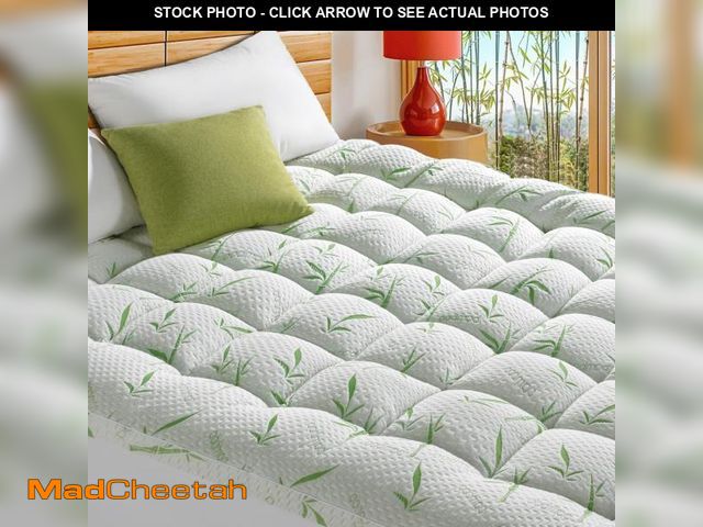 Lot 74-11552747 - LIANLAM Bambu_Viscose Mattress Topper Twin XL,1000 GSM Cooling &amp; Extra Thick Pillow Top Mattress...