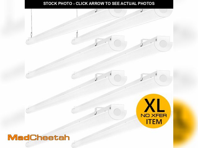 Lot 74-12899433 - ANTLUX 8FT LED Shop Lights 110W [6-lamp T8 Fluorescent Equiv.], 12000LM, 6000K, Compact Commercial G...