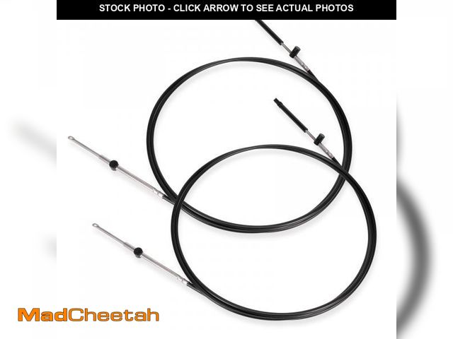 Lot 74-12432962 - Atesilor 14ft Boat Throttle and Shift Cables, 600A Gen I Remote Control Cable Fit for Mercury MerCru...