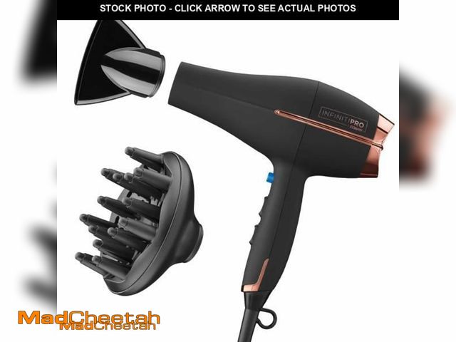 Lot 74-11979446 - INFINITI PRO by CONAIR Hair Dryer, 1875W Blow Dryer with Diffuser and Concentrator, Ceramic Technolo...