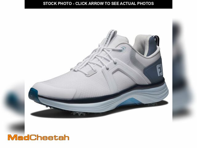 Lot 74-13714825 - FootJoy Men's Hyperflex Golf Shoe, White/Slate/Blue, 13 - USED